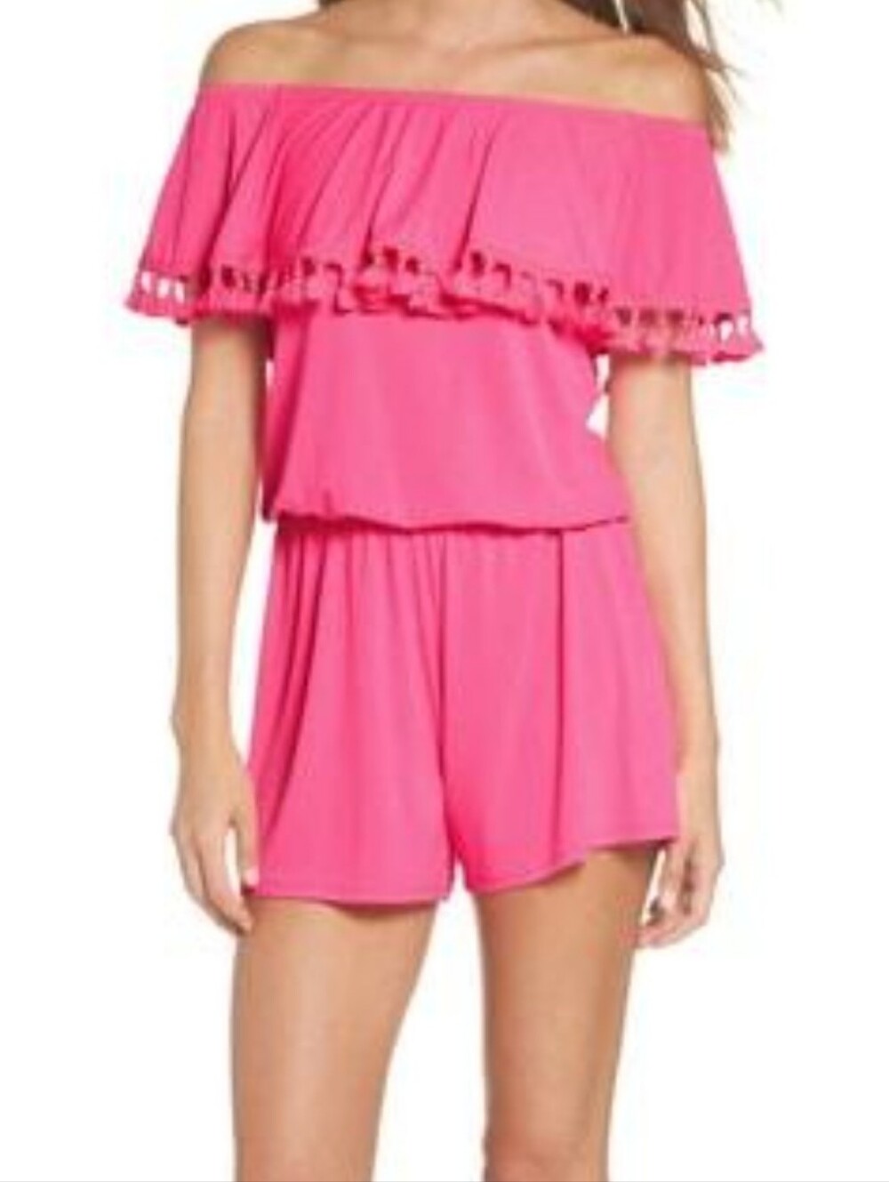 Lilly Pulitzer Hot Pink Elastic Waist Shorts